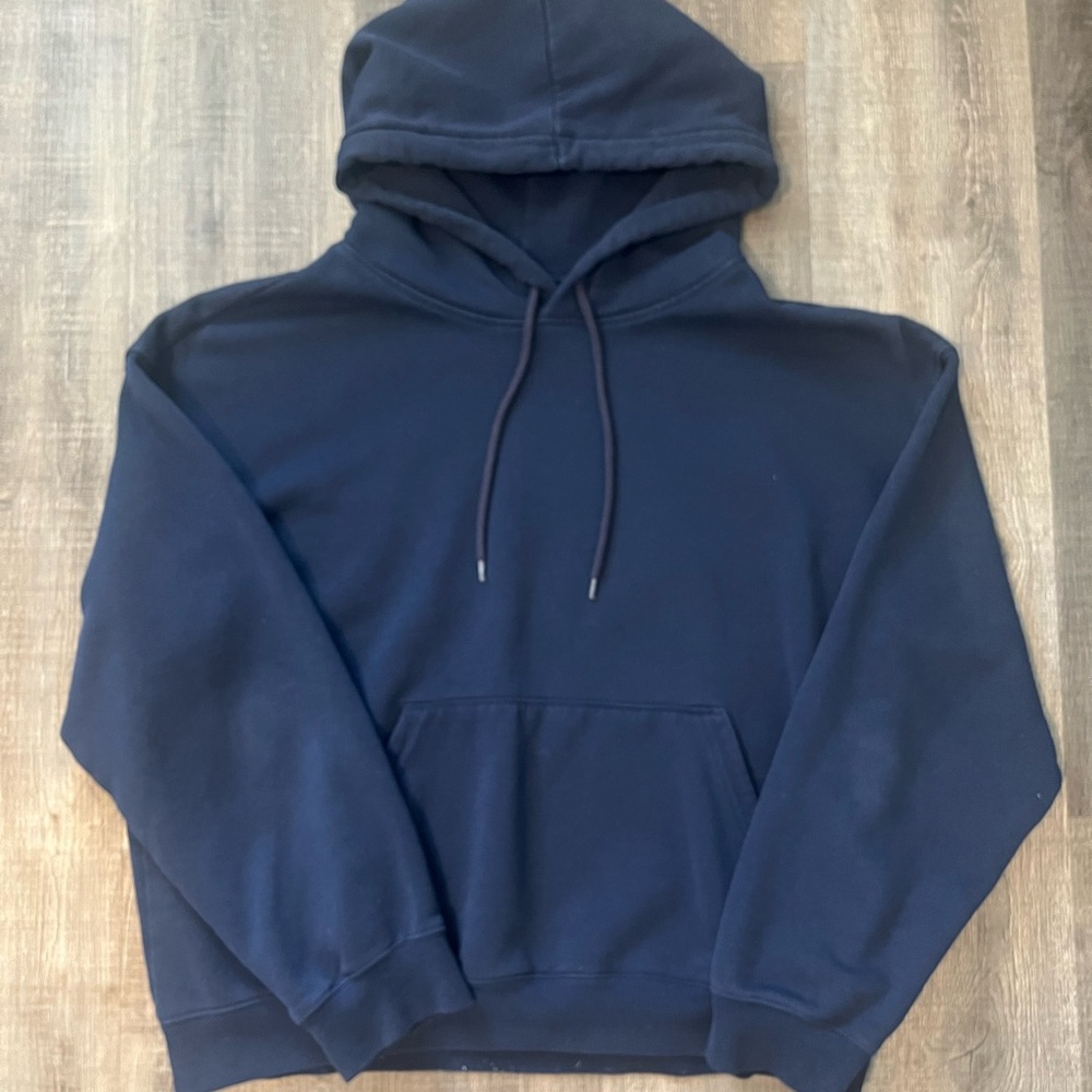 H&M Men's Navy Pullover Hoodie